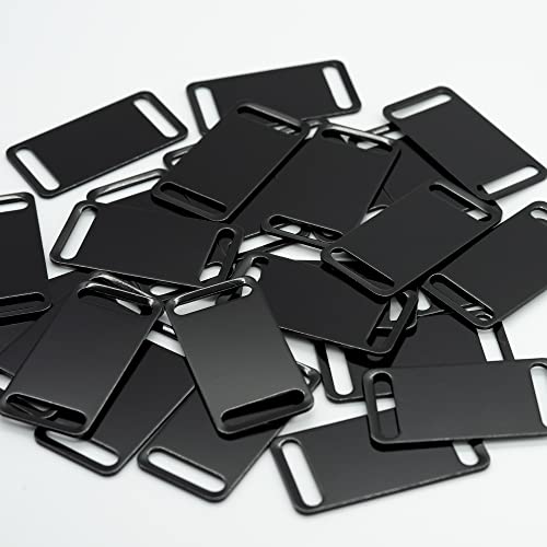 Metal Dog Tag Blanks with Chain 25-Set